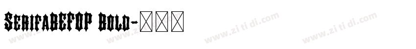 SerifaBEFOP Bold字体转换